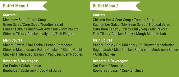 Iftar Buffet Different menu